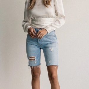 Levi’s 501 Distressed Bermuda Shorts